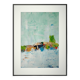 Paysage original méditéranéen peinture abstrait