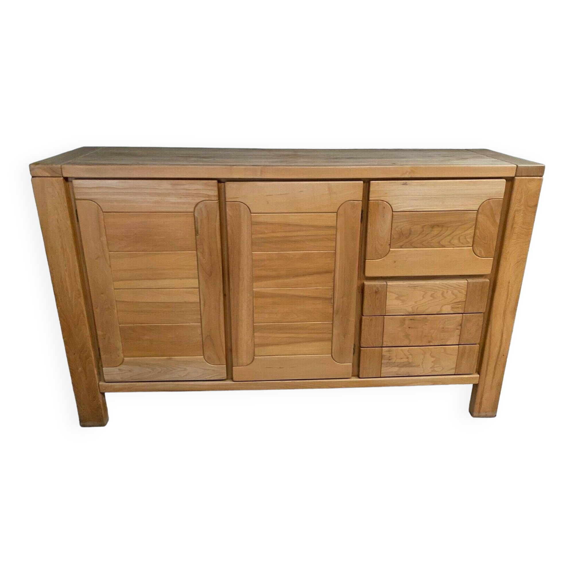 Elm sideboard Maison Regain circa 1970