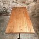Vintage French Bistro Table | 1960s/70s Oak Top & Cast Iron Base | Retro Coffee & Wine Table