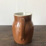 Set of 3 glazed stoneware jugs