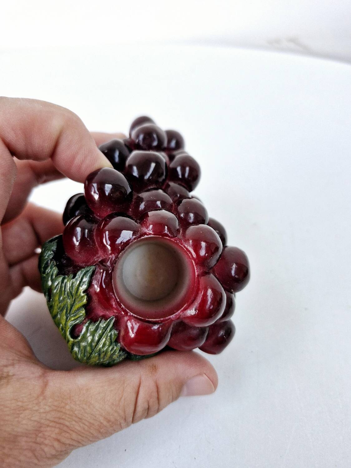 Vintage 80's Spade Holder in the Shape of a Bunch of Grapes