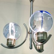 Light Blue Murano Glass Mod "Membrana" Chandelier by Toni Zuccheri