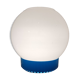 Table lamp vintage 70s plastic blue globe white opaline white