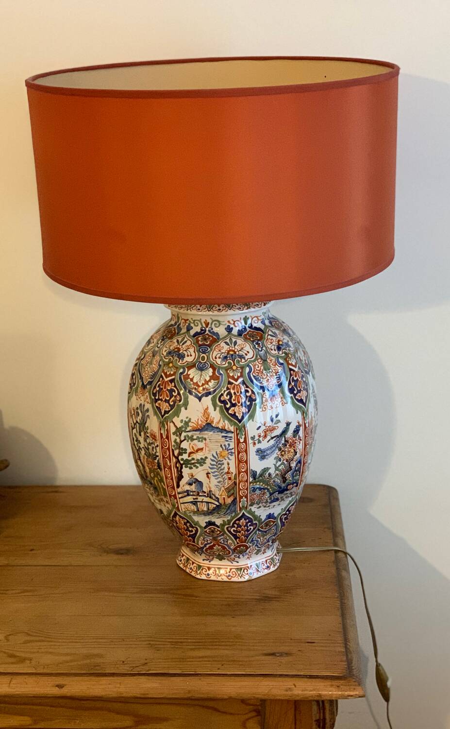 Antique vase lamp from Asia