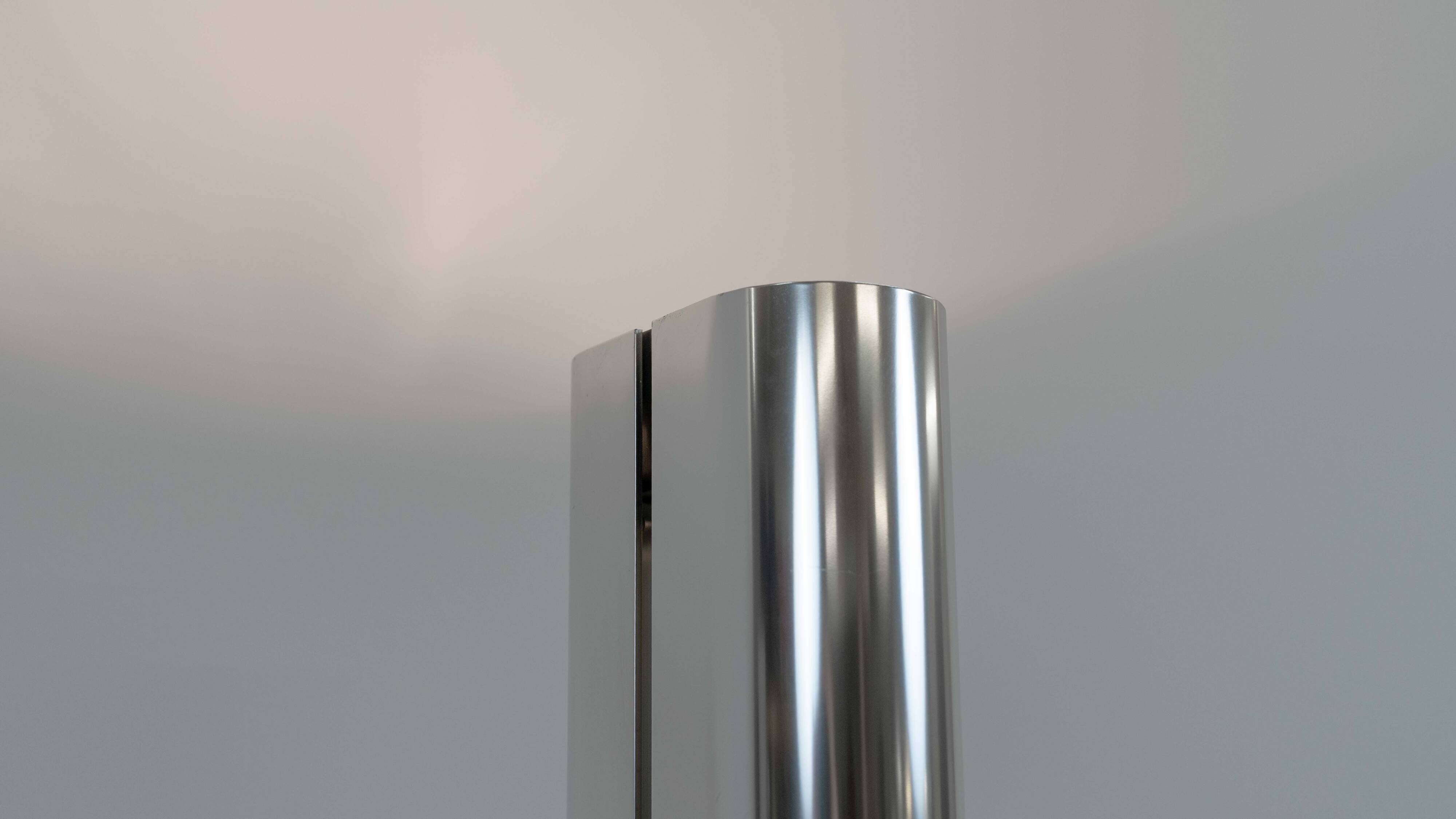 Megaron Terra Floorlamp in chrome by Gianfranco Frattini for Artemide