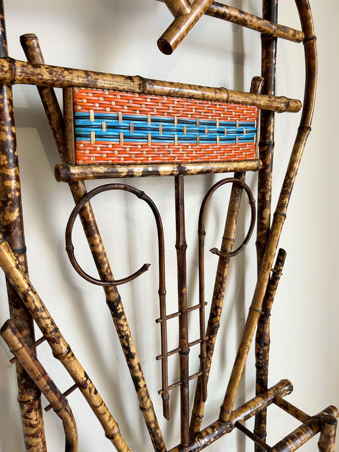 1930s bamboo coat rack