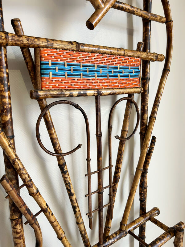 Porte manteau bambou années 30