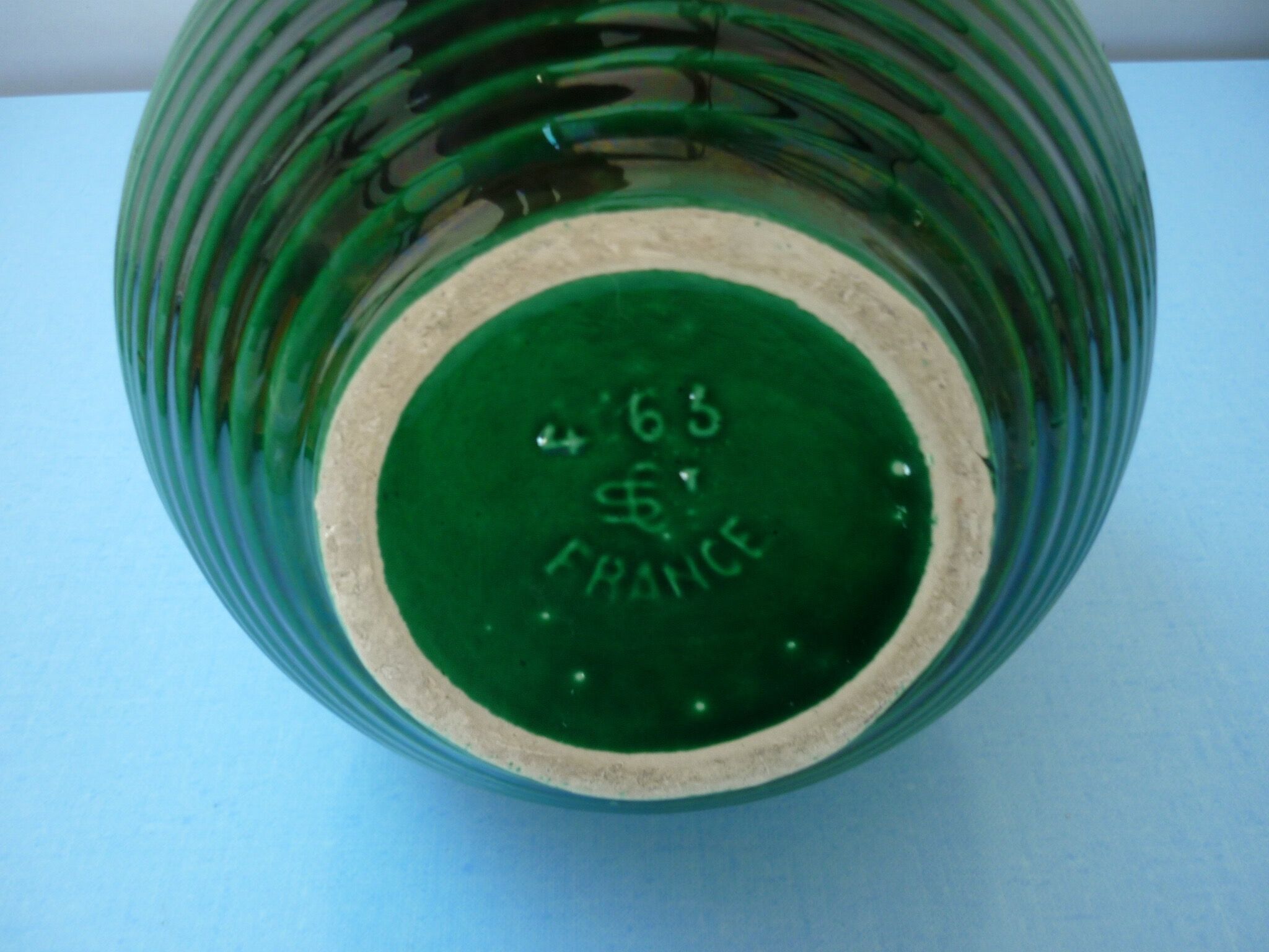 Dark green vase from the 1950s