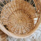 Pair of Vintage Wicker Armchairs for Children