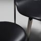 Leather Three-Legged Chairs with Chrome Finishes, Italy, 1970s