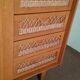 Vintage rattan wardrobe