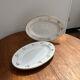 Paire de plats en porcelaine 1950