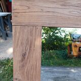 Native wooden mirror in "Lodge" style