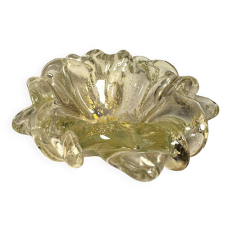 Murano blown glass bowl empty pocket