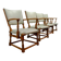 Set of 4 Dutch Design Oakwood Arm Chairs by Theo Ruth for Artifort, 1950s