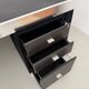 Guido Faleschini For Mariani, L-shaped Leather and Steel Desk, Italy 1970s
