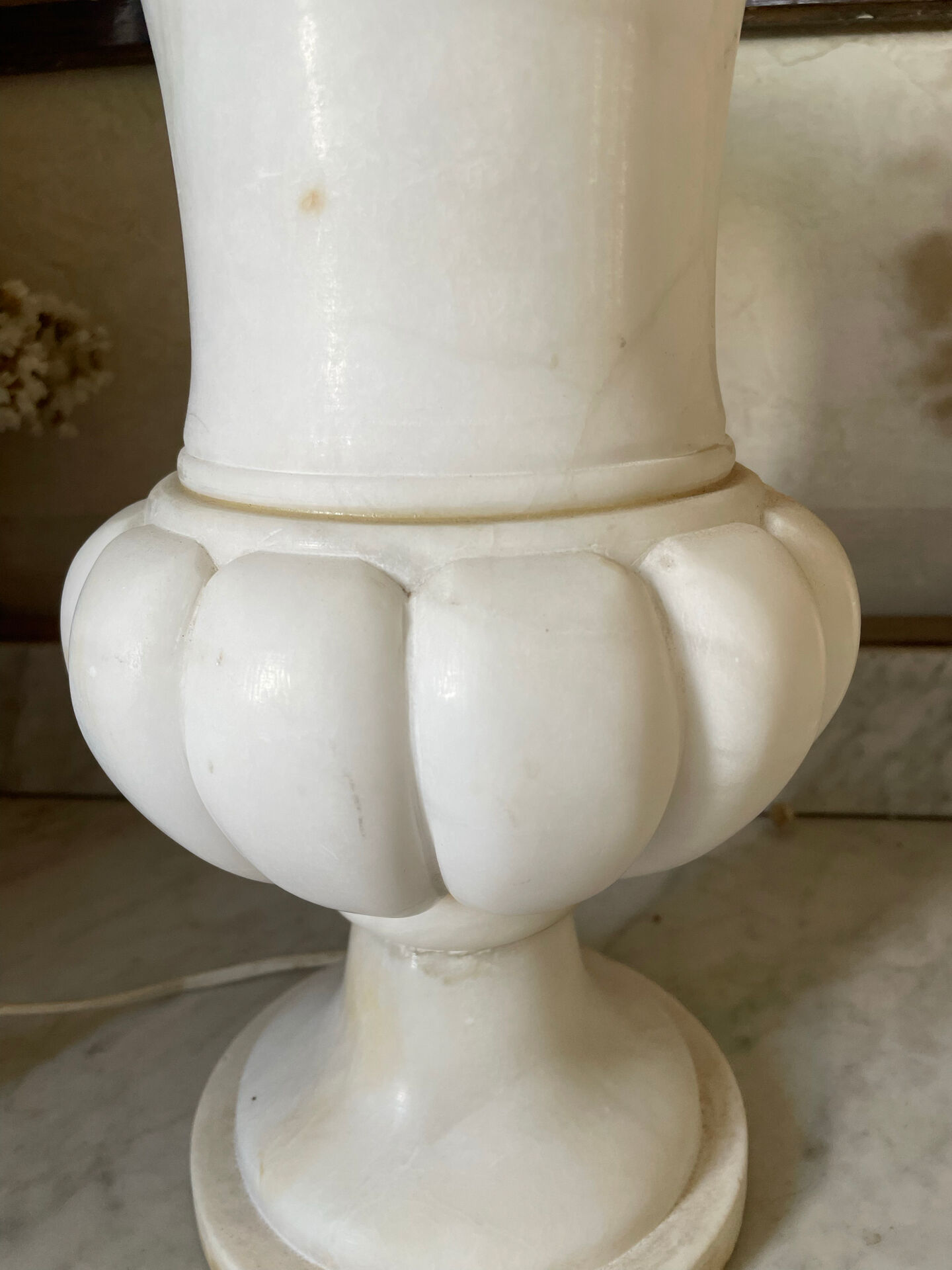 marble lamp Médicis vase Art Deco