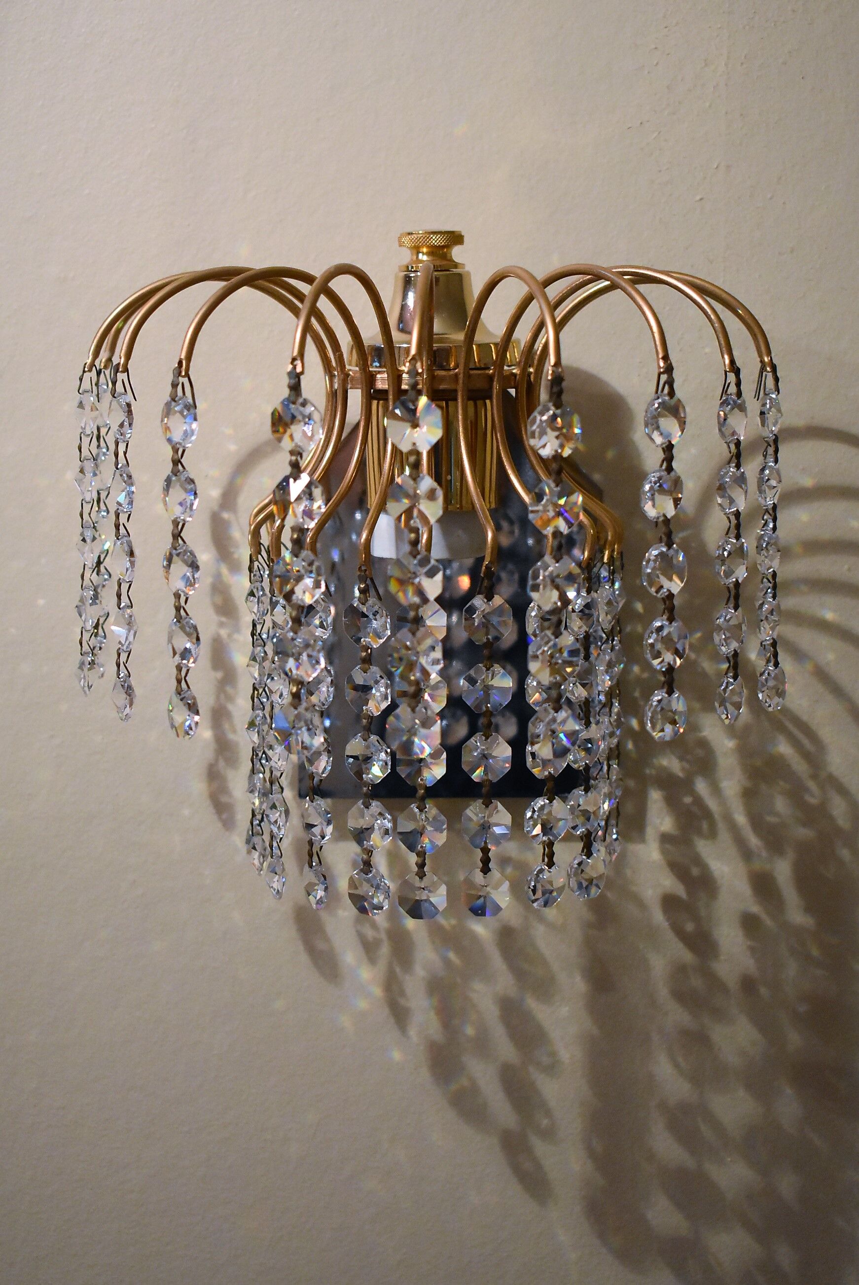 Pair of vintage tassel wall light