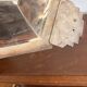 Plateau Flat Basket Bread Fruit Vegetable Art Deco Silver Metal