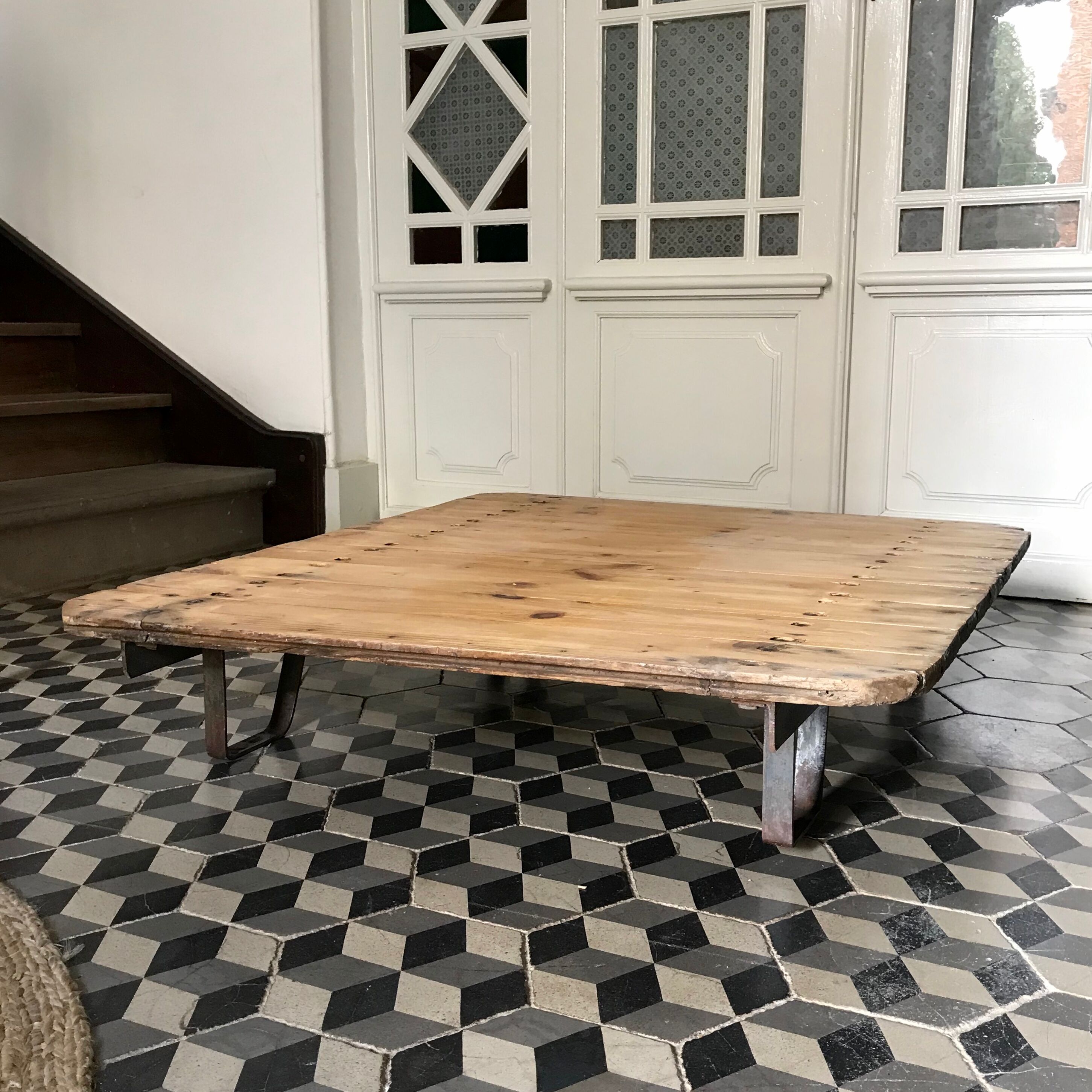 Industrial coffee table