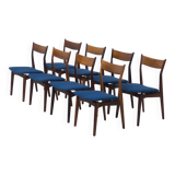 H.P. Hansen Møbelindustri set of eight rosewood dining chairs