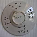 Boch & freres (b&f) plates openwork cracked ceramic vintage floral pattern