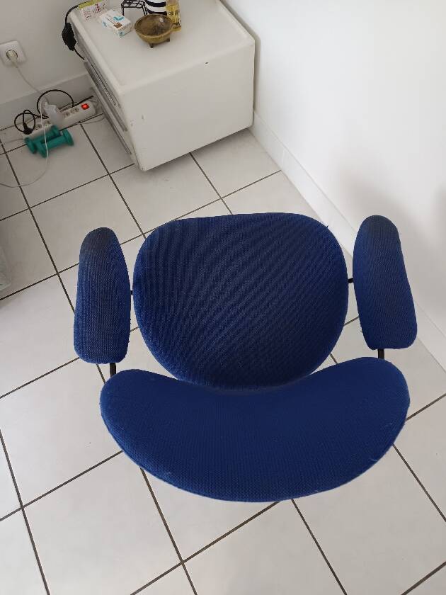 Vintage armchair 1950 gispen blue