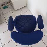 Vintage armchair 1950 gispen blue