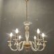Lustre italien en verre de Murano