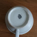 Enamelled earthenware pot with badonviller handle 30s