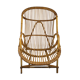 Fauteuil corbeille en rotin vintage