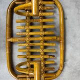 60s Rattan Coat Rack Italy Olaf Von Bohr Style