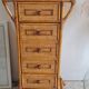 Commode en rotin circa années 70