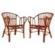 Mid Century Modern Bamboo Chairs and Table Set, Italy 1960s