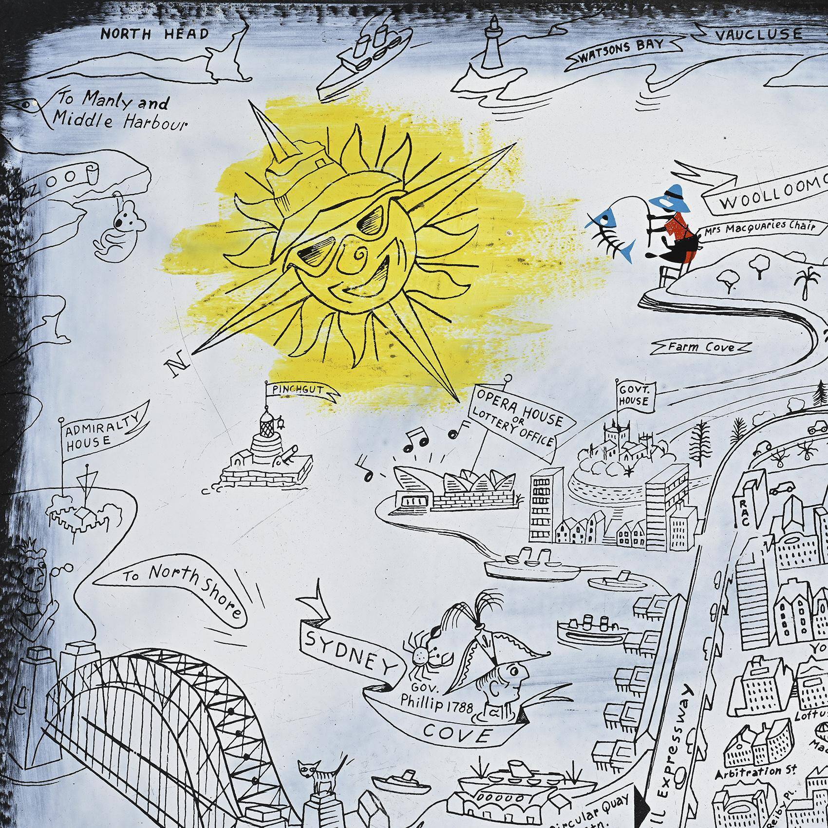 Enamelled coffee table by Bernard Hesling, Sydney, circa 1970