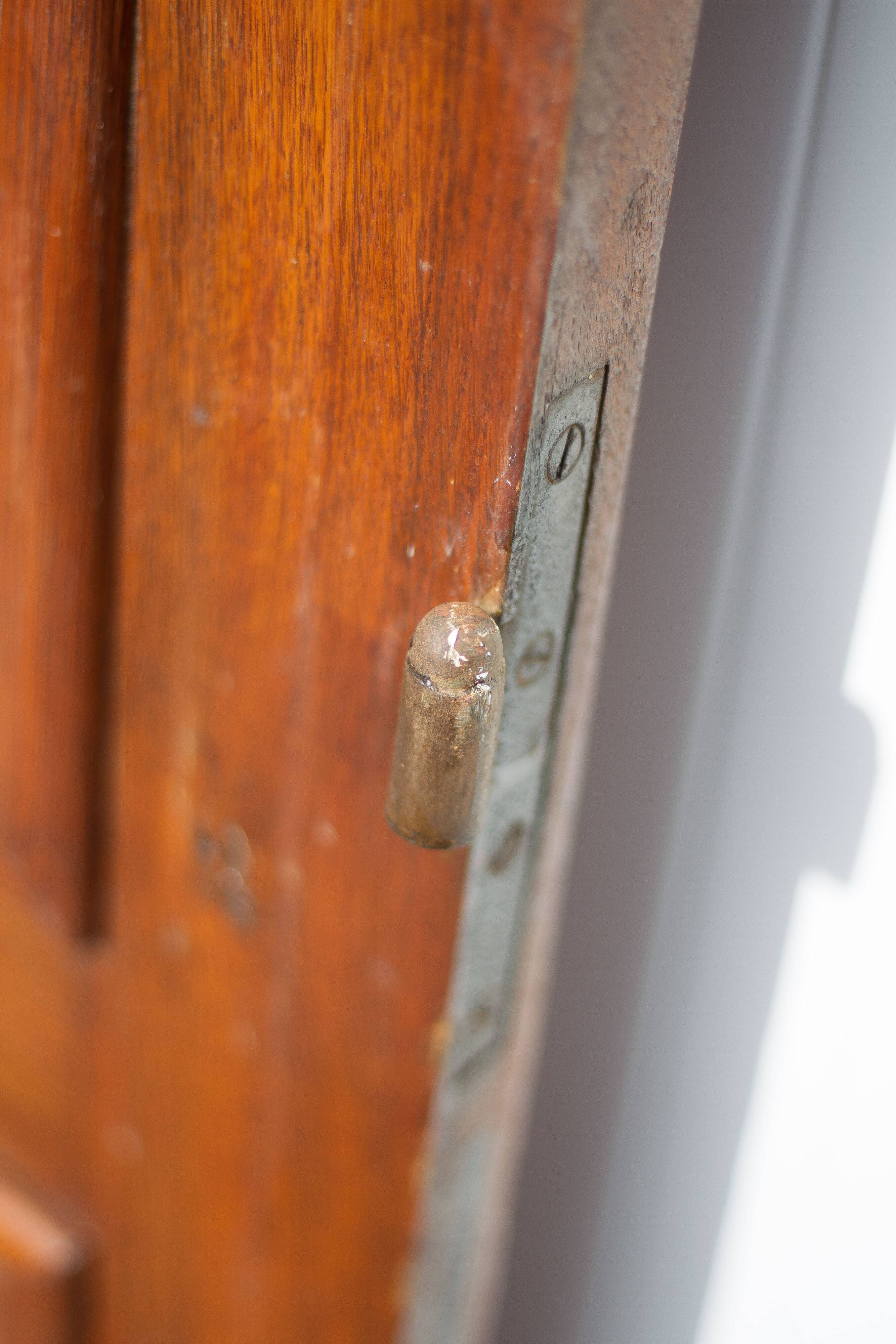 Old door, old wooden door, large vintage door, interior door, artisanal door, 50's