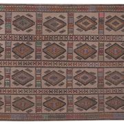 Tapis vintage turc de Oushak, tissé à la main 161x226 cm