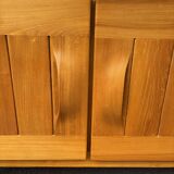 Elm sideboard, Maison Regain, 1980