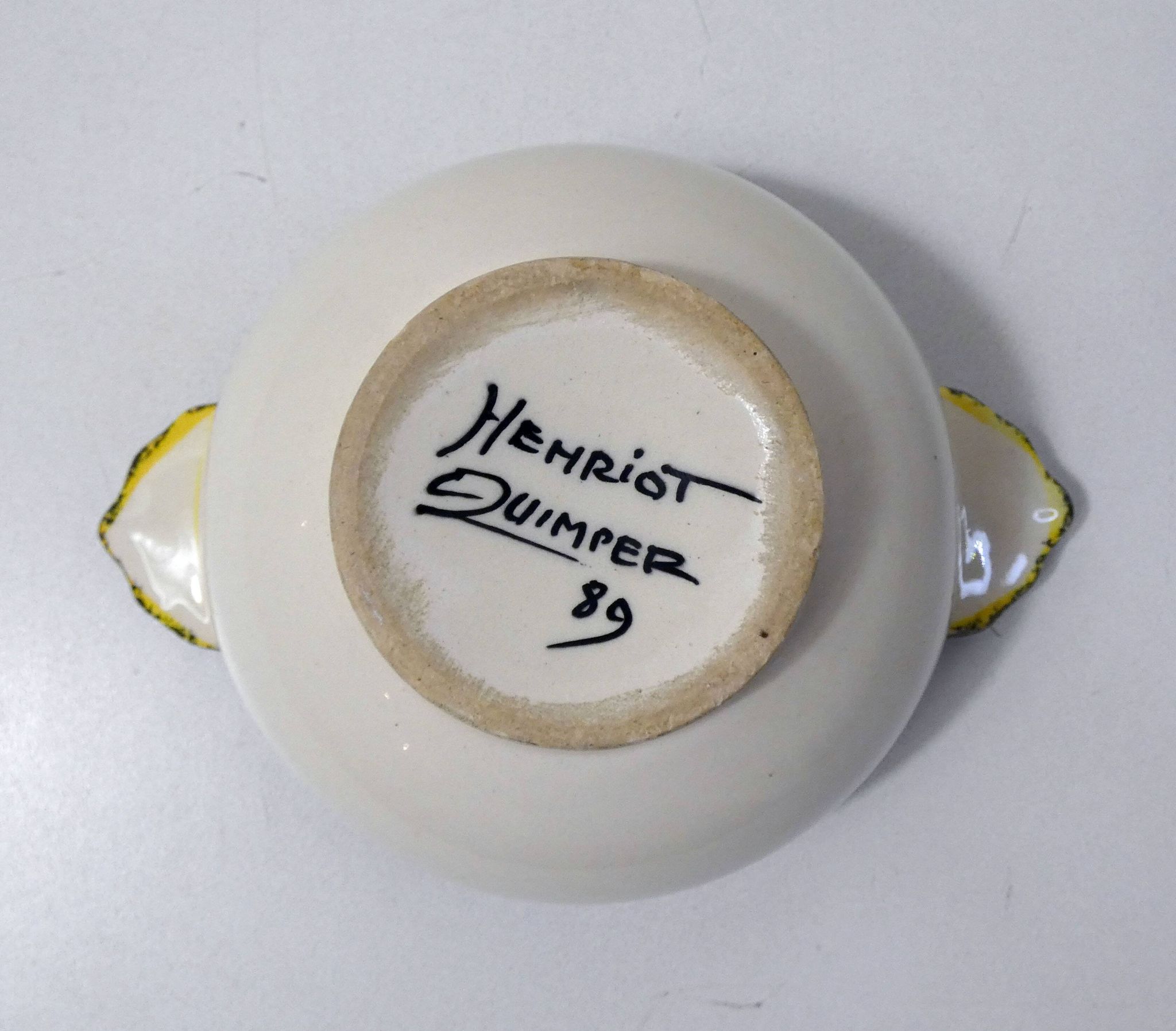 Henriot Quimper botanical bowl