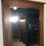Bevelled mirror oak frame