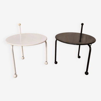 Pair of bogen tables ikea 1986