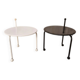 Pair of Ikea Bogen tables, 1986