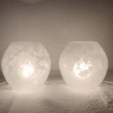 Par des lampes en cristal. Espagne, années 1990.