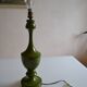 Vintage olive green lamp base circa 1970