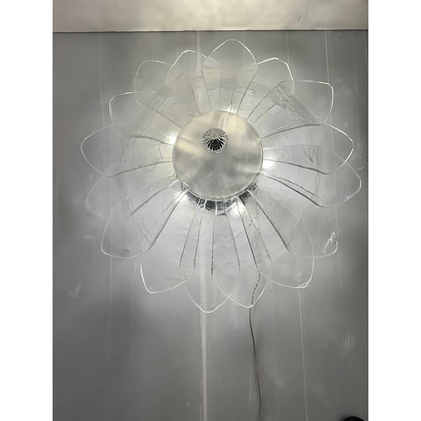 Murano Style Glass Sputnik Chandelier Flush Mount, Mazzega Zuccheri Venini