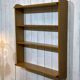 1960s oak wall shelf