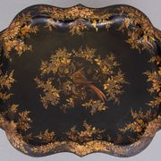 19th Century Hand painted curved Dutch Tray Table