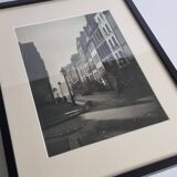 Rémy Duval – Rue de l'Île Saint-Louis, photoengraving from 1946 – Framed under glass
