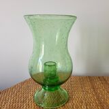 Biot bubble glass candle holder