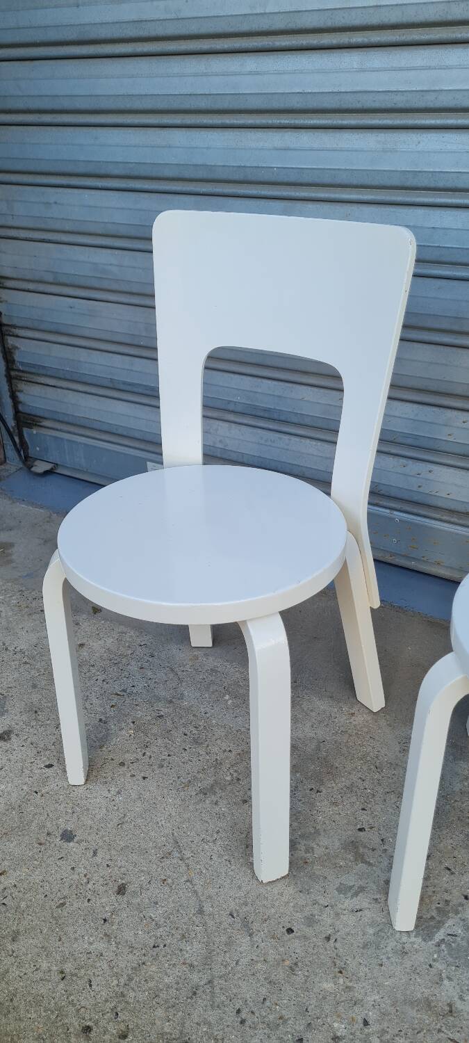 Set of 4 Alvar Aalto chairs